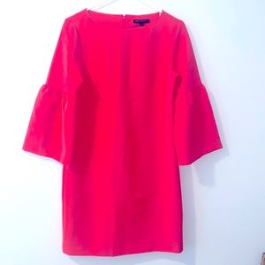 Banana Republic Dress,  size 2. Unique Corral/Cherry festive color